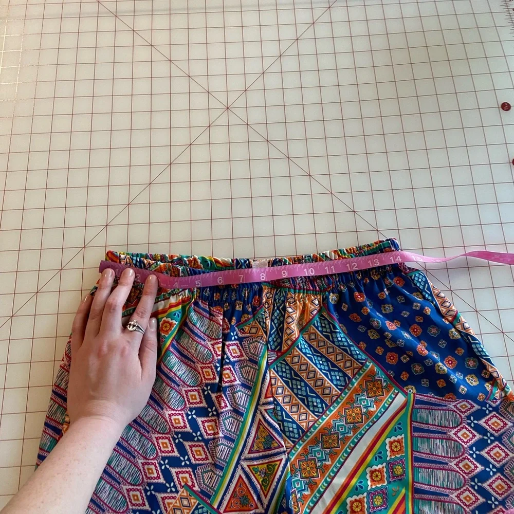 Pronto USA Nordstrom sz large fun tribal print inspired orange pink blue - Picture 13 of 13